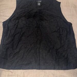 Dialogue Charcoal Sleeveless Top